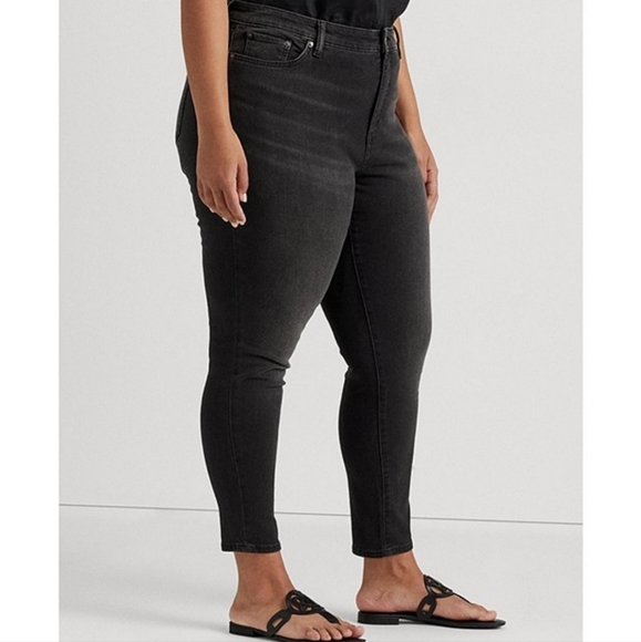 Lauren Ralph Lauren Superstretch High Rise Skinny Leg Ankle Slimming Jea… - Picture 3 of 9